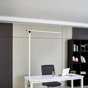 PRIOS Prios Zyair LED kancelářské světlo se svorkou bílá obraz