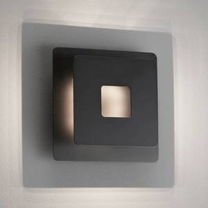 FISCHER & HONSEL LED nástěnné světlo Hennes, 18x18cm, černá obraz