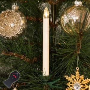 Konstsmide Christmas Vánoční svíčky LED bezdrátové, 16cm bílá 10ks obraz