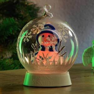 Konstsmide Christmas LED světlo skleněná koule sněhulák obraz