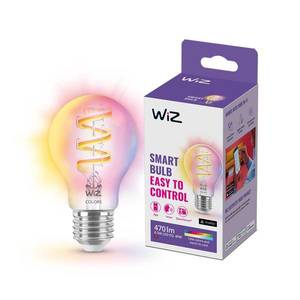 WiZ WiZ A60 LED žárovka filament WiFi E27 6, 3W RGBW obraz