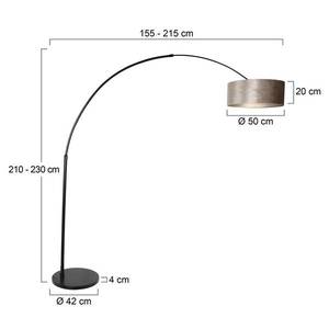 Steinhauer Stojací lampa Sparkled Light oblouk černá/stříbrná obraz
