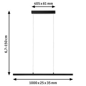 Paulmann Paulmann Lento LED závěsné ZigBee CCT dim černá obraz