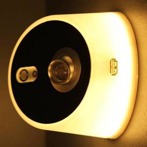Carpyen LED nástěnné světlo Zoom, bodovka USB výstup černá obraz