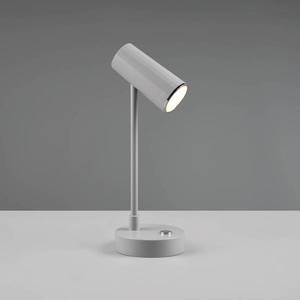 Reality Leuchten LED stolní lampa Lenny CCT s baterií, šedá obraz