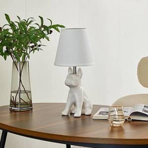 Lindby Lindby Herry stolní lampa pes v bílé barvě obraz