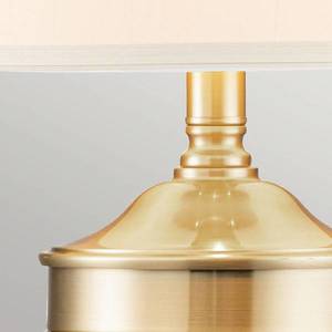 QUOIZEL Textilní stolní lampa Dennison 1 brushed brass obraz