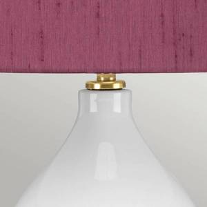 Elstead Textilní stolní lampa Isla mosaz/purpurová obraz