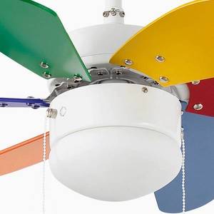 FARO BARCELONA Stropní ventilátor Palao s osvětlením, multicolour obraz
