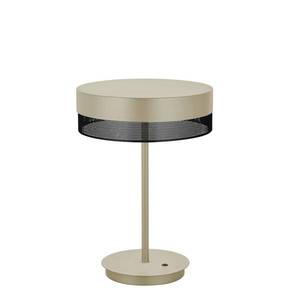 HELL LED stolní lampa Mesh, výška 43 cm, písková/černá obraz