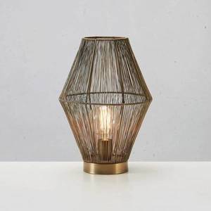 Markslöjd Stolní lampa Casa, kovové stínidlo, antická mosaz obraz