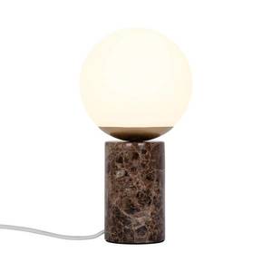 Nordlux Stolní lampa Lilly Marble podstavec mramor, hnědá obraz