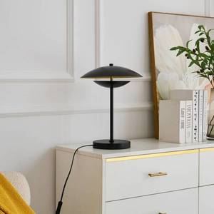 Lindby Lindby Tiama LED stolní lampa kov černá zlatá obraz