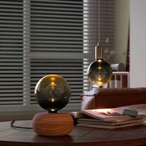 Calex Calex Round Wood stolní lampa ze dřeva obraz