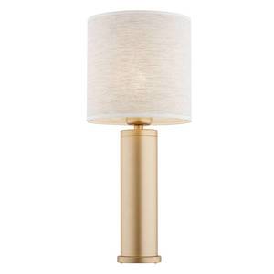 Argon Stolní lampa Romina lněné stínidlo, základna zlatá obraz