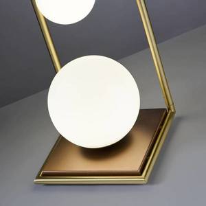 miloox by Sforzin Stolní lampa Buble zlatá opál 4 zdroje stmívač obraz