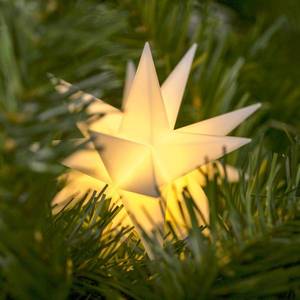 Deco Trend LED hvězda venkovní, baterie 18cípá Ø 12 cm bílá obraz