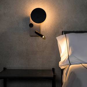 FARO BARCELONA LED nástěnné světlo Klee, šedá, levá varianta obraz