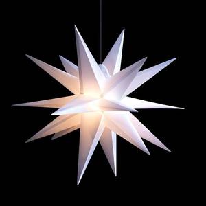 STERNTALER LED hvězda venkovní, 18cípá hvězda, bílá, Ø 55 cm obraz