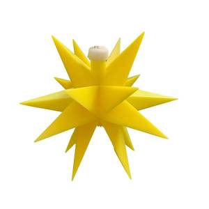 Deco Trend LED hvězda vnitřní použití 18cípá, Ø 12 cm žlutá obraz