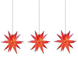 STERNTALER Světelný řetěz vnitřní 18cípá hvězda, 3x, červená obraz