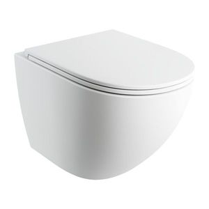 OMNIRES OTTAWA COMFORT závěsné WC se sedátkem, 54 x 37 cm, bílá mat OTTAWACMWBM obraz