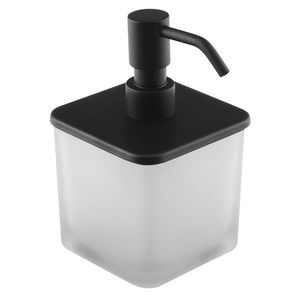 SAPHO FLORI dávkovač mýdla s pumpičkou, černá mat NDRF019/15 obraz