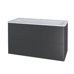 MEREO Siena, koupelnová skříňka s umyvadlem z litého mramoru 101 cm, antracit mat CN432M1 obraz