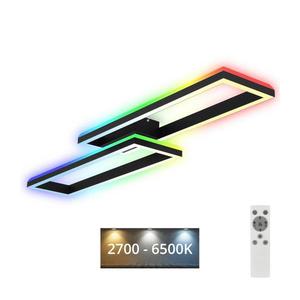 Brilo Brilo - LED RGBW Stmívatelný přisazený lustr FRAME 2xLED/21W/230V 2700-6500K+ DO obraz