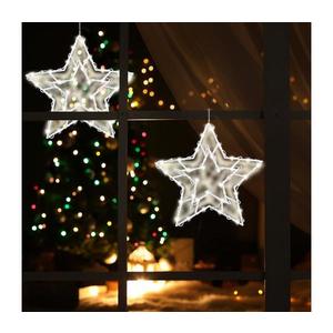 LED Vánoční dekorace do okna 35xLED/3xAA teplá bílá obraz