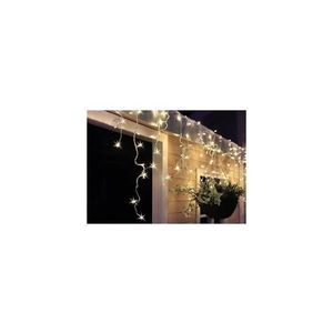 1V40-WW LED vánoční závěs, rampouchy, 120 LED, 3m x 0, 7m, přívod 6m, venkovní, teplé světlo obraz