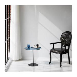 Odkládací stolek CHILL 50x50 cm černá/modrá obraz