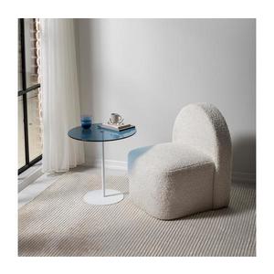Odkládací stolek CHILL 50x50 cm bílá/modrá obraz