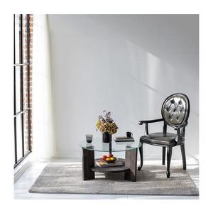 Konferenční stolek MONDO 40x75 cm borovice/čirá obraz