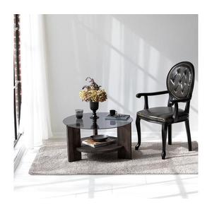 Konferenční stolek MONDO 40x75 cm borovice/černá obraz