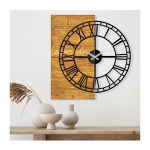 Nástěnné hodiny 55x58 cm 1xAA dřevo/kov obraz