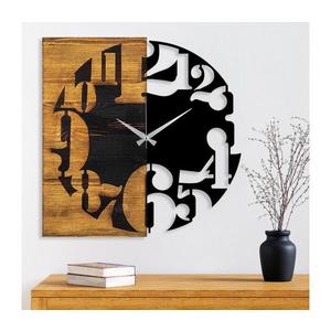 Nástěnné hodiny 58x58 cm 1xAA dřevo/kov obraz