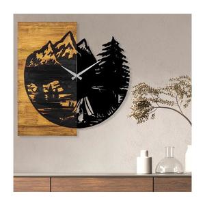 Nástěnné hodiny 56x58 cm 1xAA dřevo/kov obraz