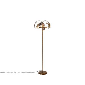 Vintage stojací lampa zlatá 3-světlo - Botanica obraz