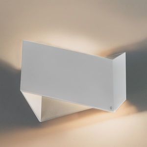 Designové nástěnné svítidlo bílé - skládací obraz