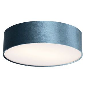 Moderní stropní svítidlo modré 40 cm - Buben obraz