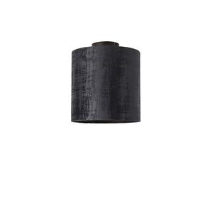 Stropní svítidlo matně černé sametové odstín černé 25 cm - Combi obraz