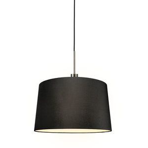 Moderní závěsná lampa z oceli se stínidlem 45 cm černá - Combi 1 obraz