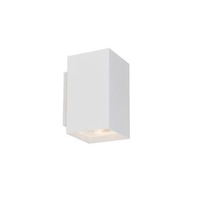Moderní nástěnná lampa čtvercová bílá - Sandy obraz