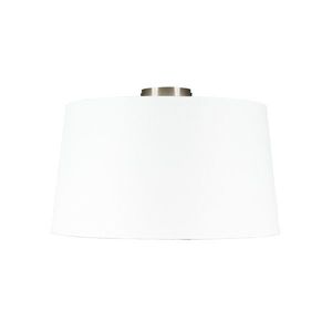 Moderní stropní lampa z oceli s bílým odstínem 45 cm - Combi obraz