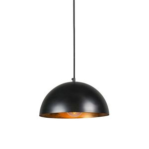 Industriální závěsná lampa černá se zlatem 35 cm - Magna Eco obraz