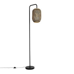 Orientální stojací lampa bambus s černou - Yvonne obraz