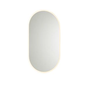 Moderní koupelnové zrcadlo včetně LED a dotykového stmívače - Bouwina obraz