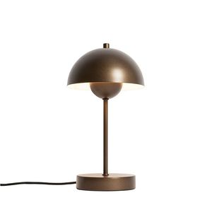 Retro stolní lampa tmavě bronzová - Magnax Mini obraz