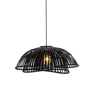 Orientální závěsná lampa černý bambus 62 cm - Pua obraz